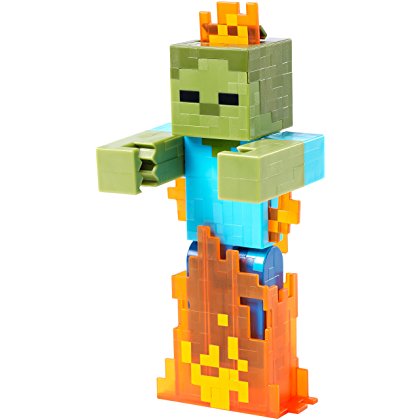 Mô hình Zombie Minecraft bị cháy