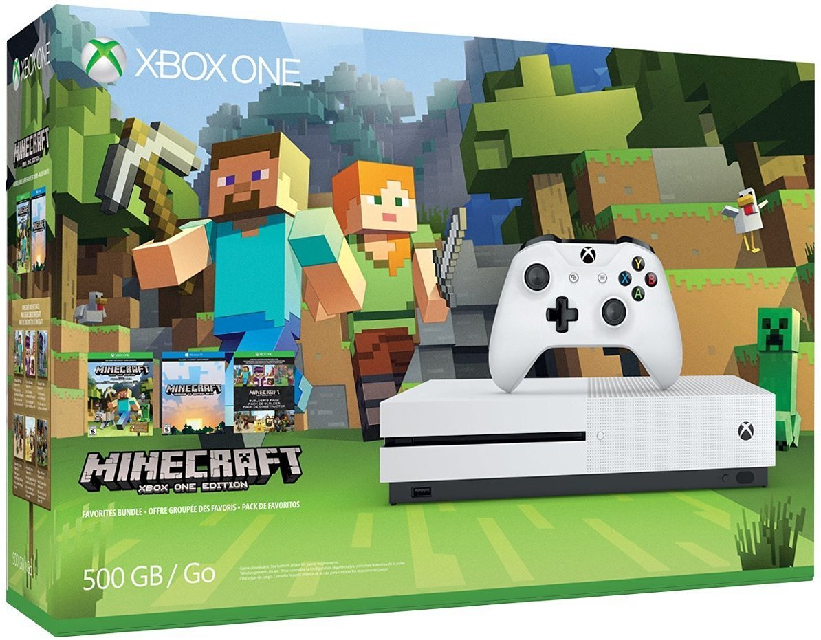 Xbox One S 500GB Console – Minecraft Bundle