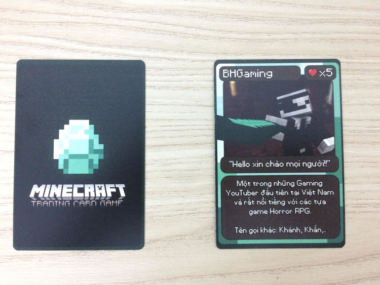 Thẻ bài BHGaming Minecraft