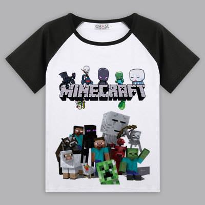 Áo phông Minecraft nhiều nhân vật