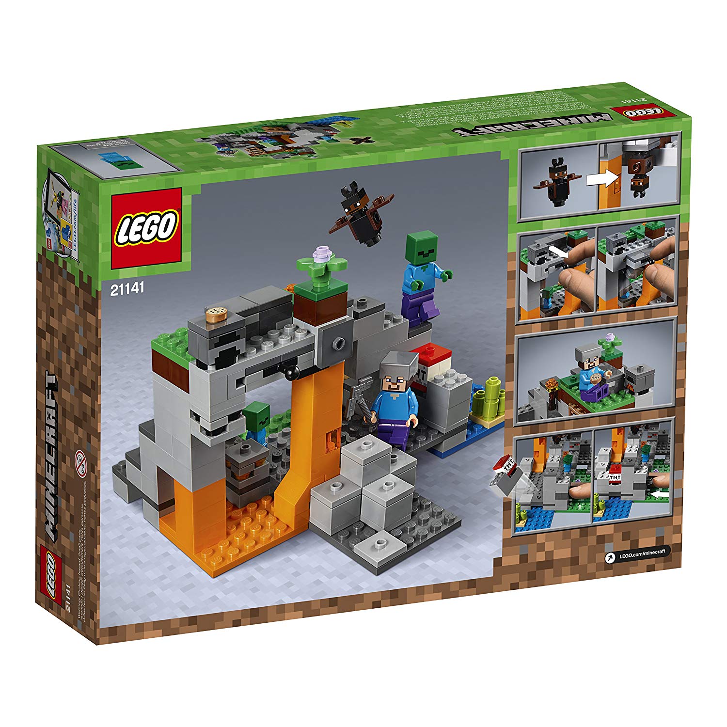 LEGO Minecraft 21141 The Zombie Cave – Hang động Zombie