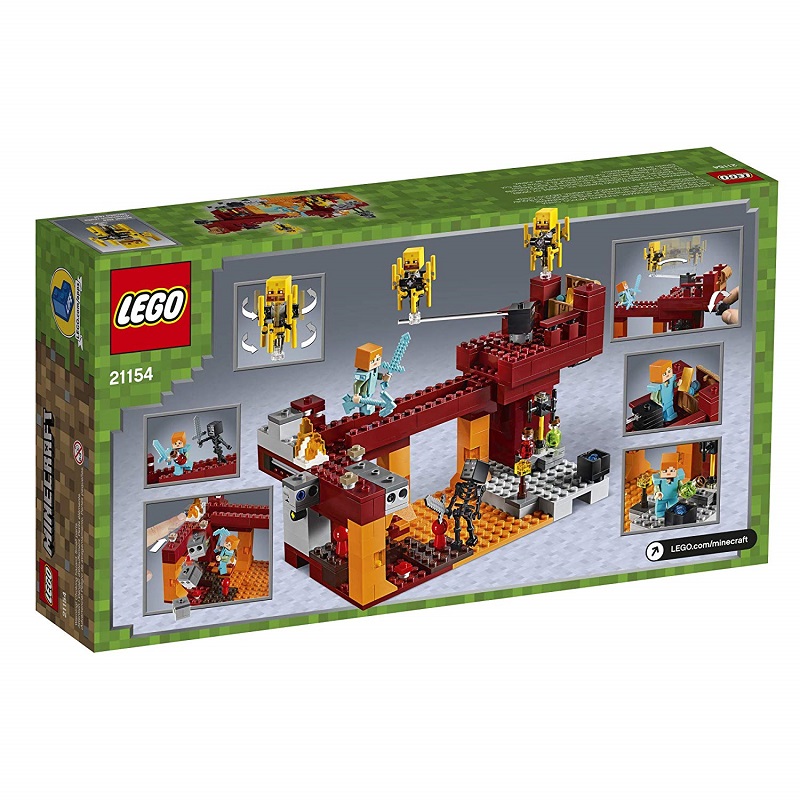 LEGO Minecraft The Blaze Bridge 21154 – Bộ công cụ xây dựng cầu