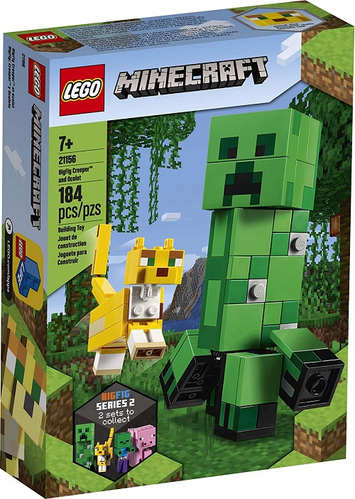Đồ chơi LEGO Minecraft 21156 Creeper and Ocelot – Bigfig series 2