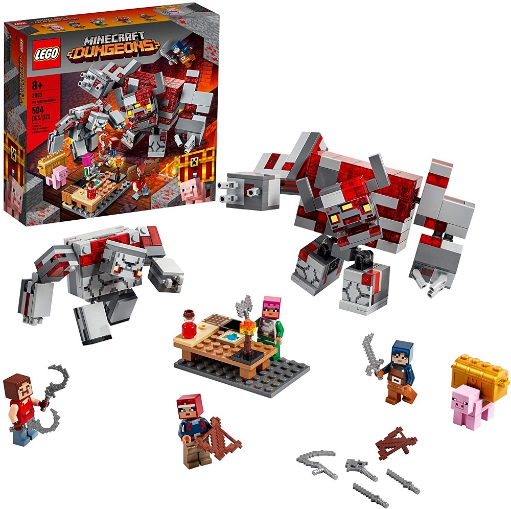 LEGO minecraft 21163 – Đại Chiến Đá Đỏ