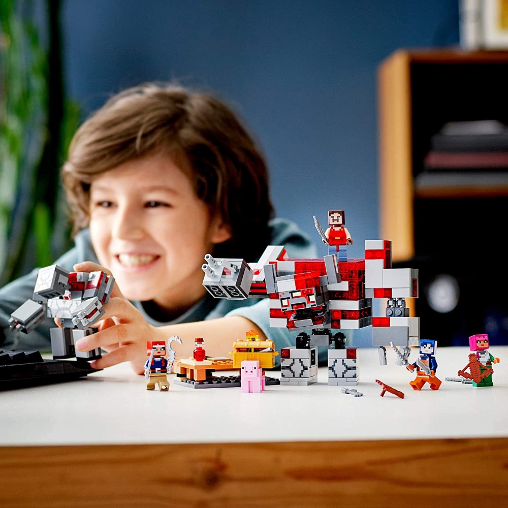 LEGO minecraft 21163 – Đại Chiến Đá Đỏ