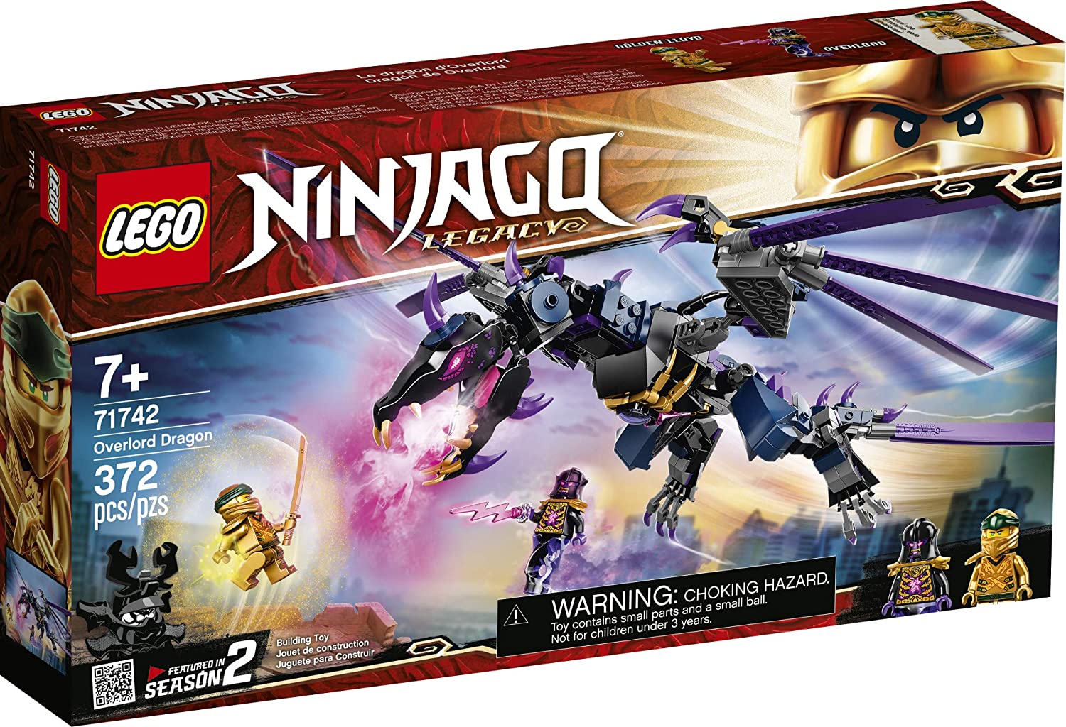 Đồ chơi lắp ráp LEGO Ninjago 71742 – Rồng Đen Của Chúa Tể Overlord